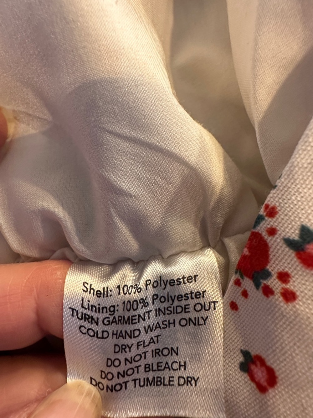 Tiger Mist Ruched White Ditsy Floral Mini Skirt - Picture 8 of 8